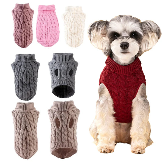 Roupa De Tricô Para Cachorro e Gatos
